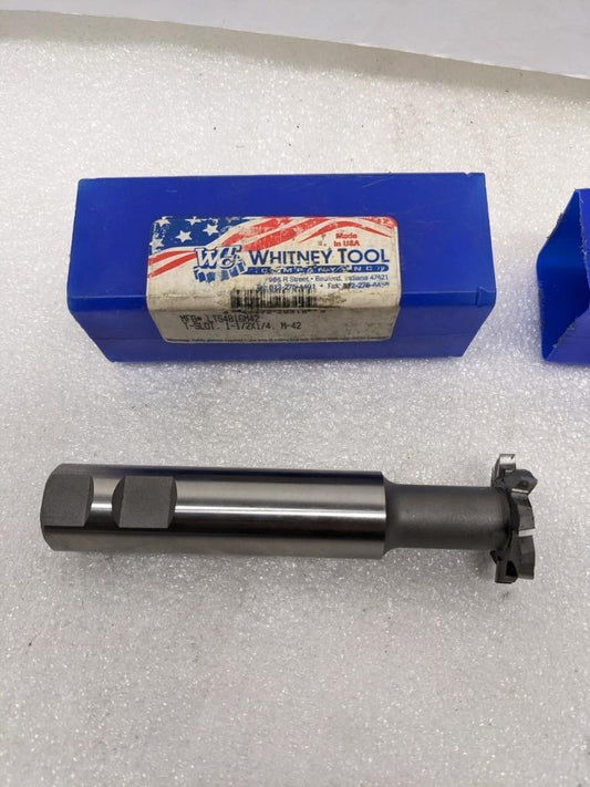 WHITNEY TOOL 20310 LONG SHANK T-SLOT MILLING CUTTER 1-1/2" CUT DIA NEW R22T5