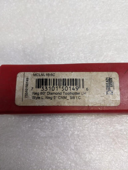 DORIAN TOOL 50149 LH TOOLHOLDER MCLNL-16-5C FOR CNM_543 INSERTS NEW R22T5