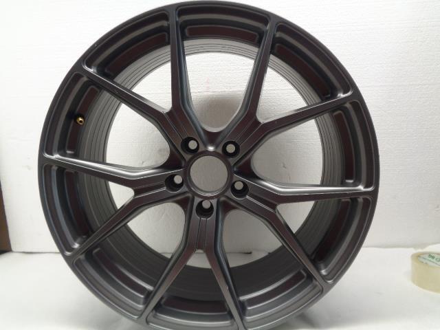 NEW UNBRANDED CUSTOM 5 LRG SPOKE 19 INCH GUNMETAL GREY 19X8.5 5X112 OFFSET 45 WR