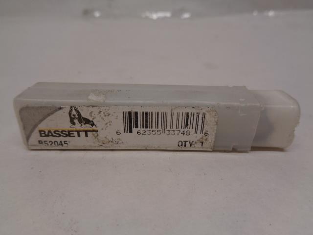 1 NEW BASSETT B52045 END MILL 1/2 2FI CARBIDE R22BC