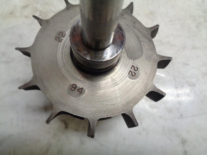 USED TURBO CHARGER SHAFT WHEEL 12 BLADES R12TA