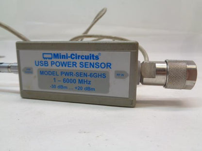 USED MINI CIRCUITS USB SMART POWER SENSOR PWR-6GHS -30 dBm to +20 dBm R28