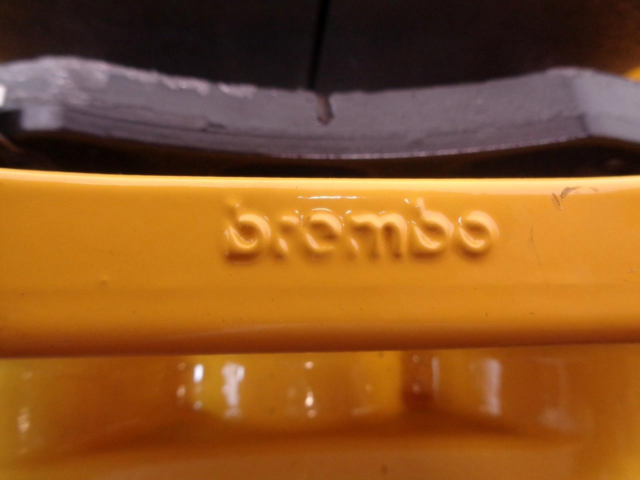 1 NEW GM/DODGE YELLOW BREMBO 6 PISTON REAR BRAKE CALIPER w/ PADS R7