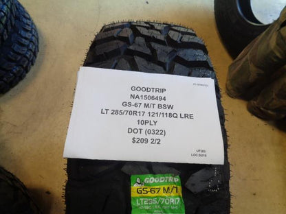 1 GOODTRIP GS-67 MT BSW LT 285 70 17 121/118Q LRE 10PLY NA1506494 TIRE BQ1