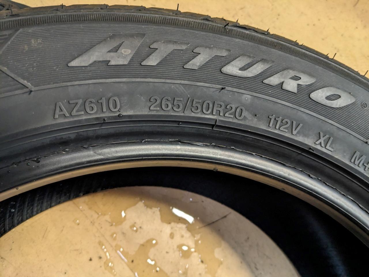 ATTURO AZ610 P 265 50 20 112V XL TIRE AZ610I0064530 CQ1