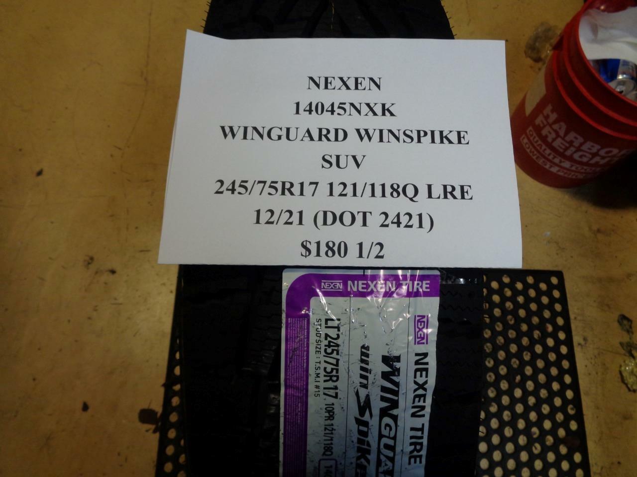 2 NEW NEXEN WINGUARD WINSPIKE SUV 245 75 17 121/118Q TIRES 14045NXK