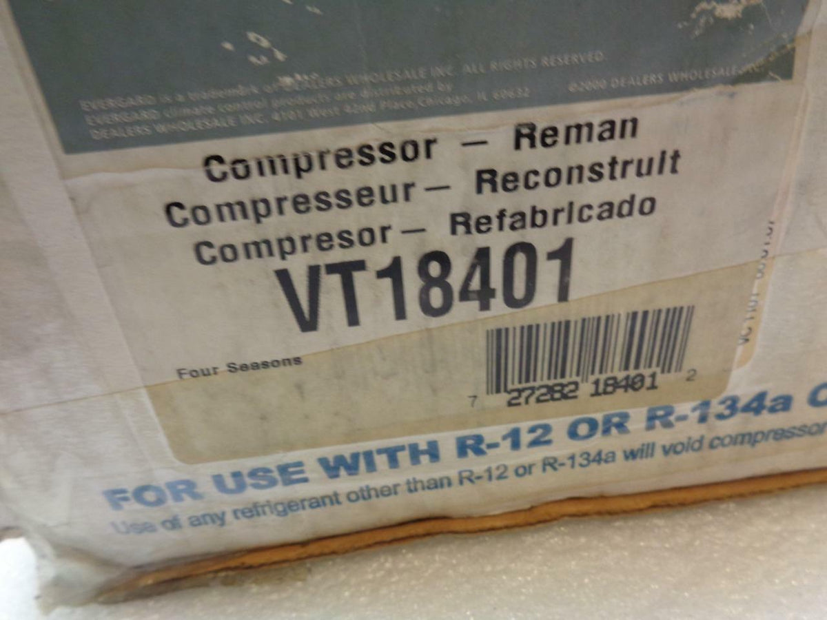 REMAN 4 SEASONS 18401 AC COMPRESSOR (UNKNOWN FITMENT) R2