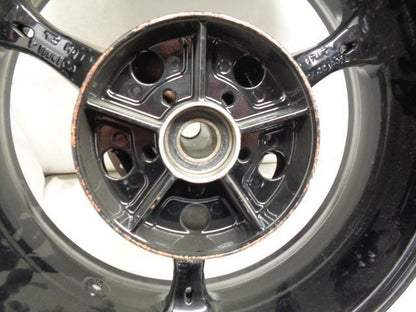 NEW ENKEI FRONT AND REAR MOTORCYCLE WHEEL FRONT 3X17 REAR 6X17 WITH USED ROTORS