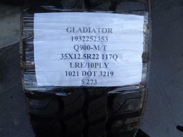 1 NEW GLADIATOR Q900-M/T 35 12.50 22 117Q LRE 10PLY TIRE 1932252353