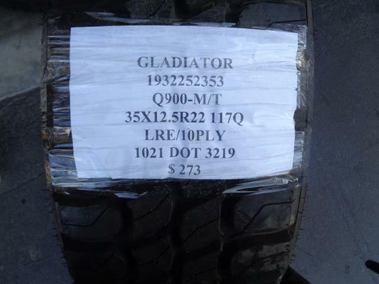 1 NEW GLADIATOR Q900-M/T 35 12.50 22 117Q LRE 10PLY TIRE 1932252353
