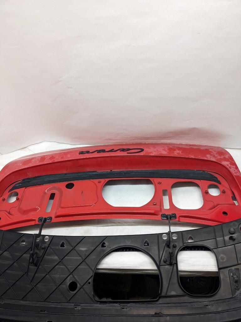 PORSCHE REAR TRUNK LID RED W/ GRILLE & LOWER BRACKET FOR 94 996 CARRERA USED R22