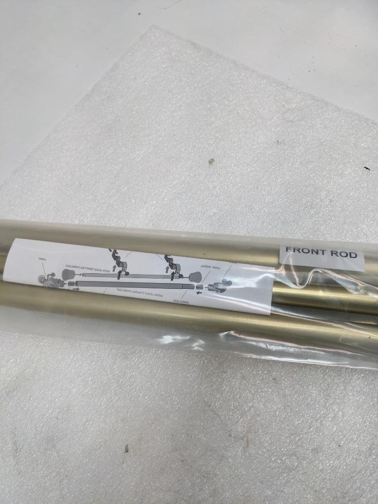 ROD DESYNE DP100-483D 1' DOUBLE ROD 48-84 INCH GOLD CURTAIN ROD W/O CAP NEW KSLR