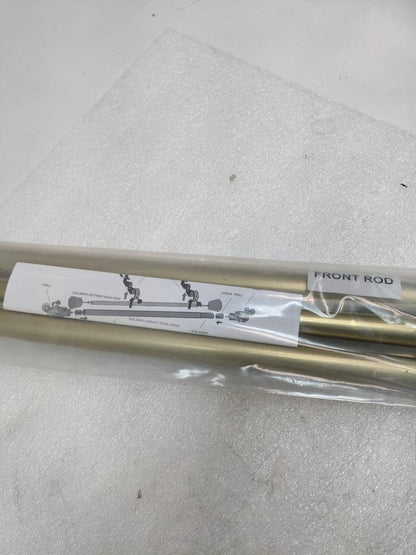 ROD DESYNE DP100-483D 1' DOUBLE ROD 48-84 INCH GOLD CURTAIN ROD W/O CAP NEW KSLR