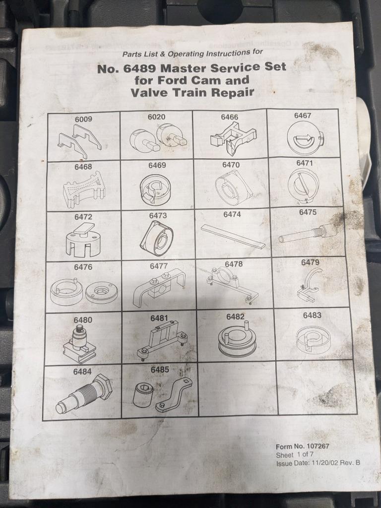 FORD MASTER CAM TOOL SET 6489 NEW R35