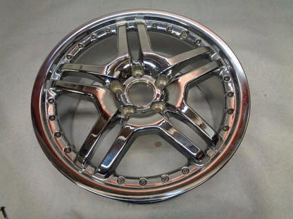 1 NEW ASA AR9 TWO PIECE CHROME WHEEL 18X8 5X120 ET45 WR