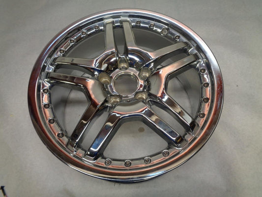 1 NEW ASA AR9 TWO PIECE CHROME WHEEL 18X8 5X120 ET45 WR