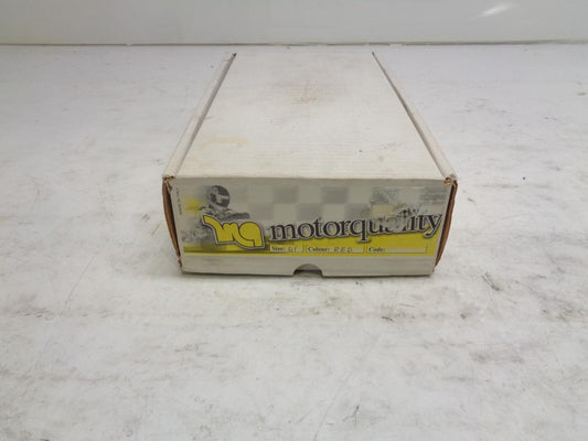 PAIR OF NEW MOTORQUALITY RACING SHOES RED SIZE 8.5-9(41) SR