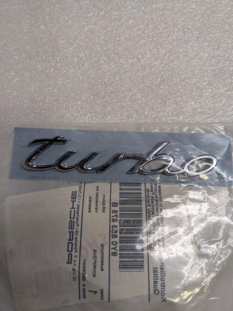 PORSCHE 9Y0853675B HATCH EMBLEM FOR 19-23 CAYENNE 4.0L TURBO NEW PGB2TB