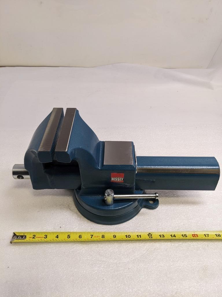 BESSEY BV-DF6SB BENCH VISE 6" WIDE 7" OPEN 90K PSI 360 SWIVEL NO HANDLE NEW H1