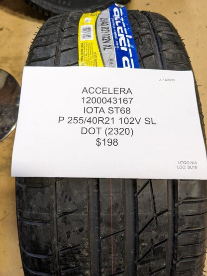 ACCELERA IOTA ST68 P255 40 21 102V SL TIRE 1200043167 AQ4