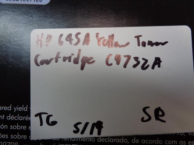 NEW HP 645A YELLOW TONER CARTRIDGE 645A C9732A FOR COLORJET 5500 5550 SR