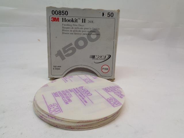 3M HOOKIT 24-PACK FINISHING FILM ABRASIVE DISC 260L 00850 R7TA