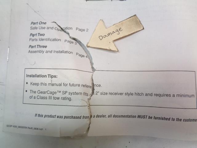 HIGHLAND GROUP IND. 5800200 GEARCAGE SP SYSTEM CARGO CAGE FOR 2" HITCH NEW R19