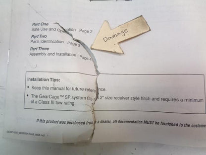 HIGHLAND GROUP IND. 5800200 GEARCAGE SP SYSTEM CARGO CAGE FOR 2" HITCH NEW R19