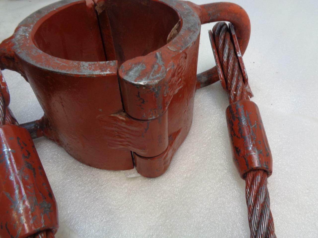 NEW INDUSTRIAL SHACKLE CHOKER JOINT W/ WIRE ROPE SLINGS 5.7 TON (UNBRANDED) H1