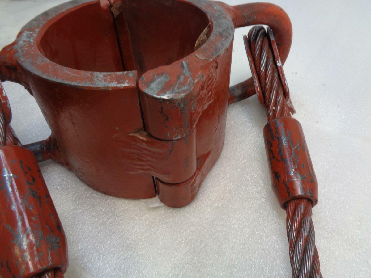 NEW INDUSTRIAL SHACKLE CHOKER JOINT W/ WIRE ROPE SLINGS 5.7 TON (UNBRANDED) H1