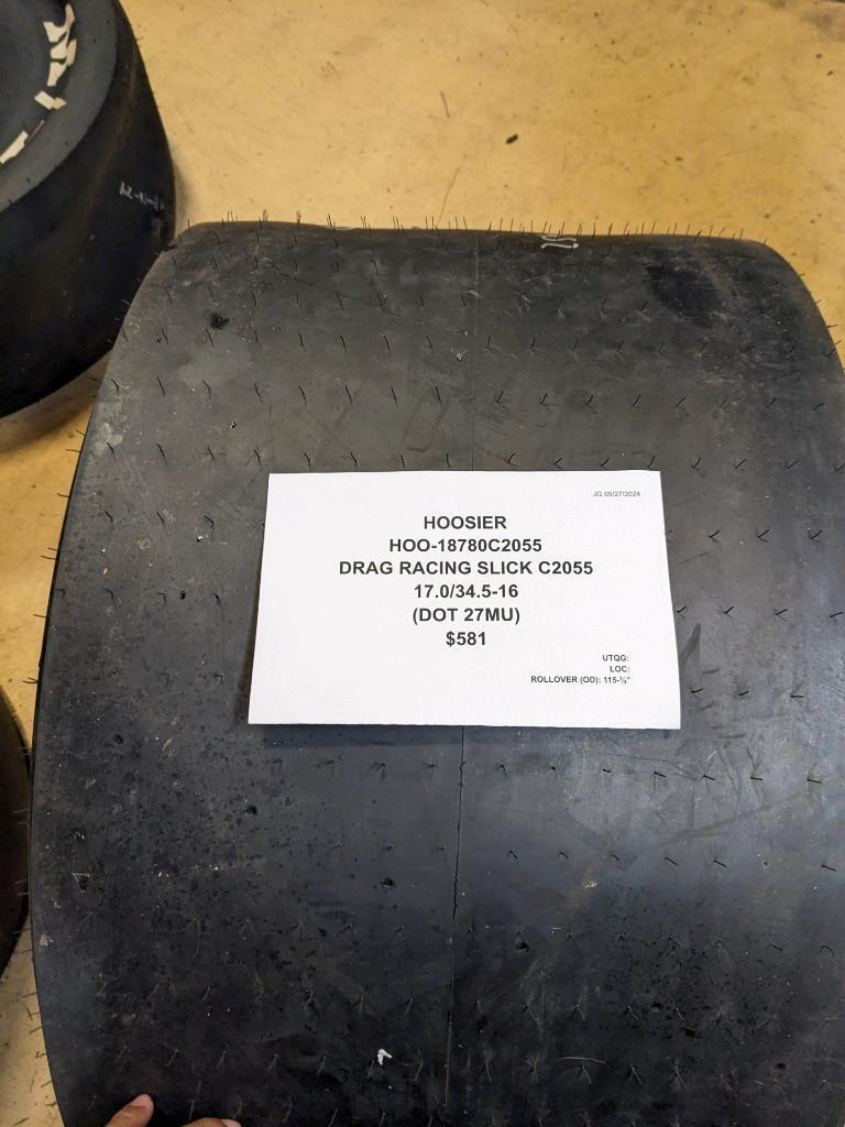2 HOOSIER DRAG RACING SLICK C2055 17.0 34.5 16 TIRES 18780C2055-115-½ CQ2