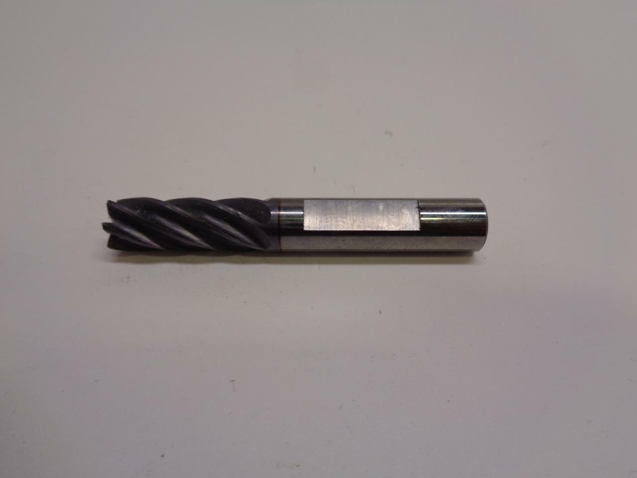 METAL REMOVAL CARBIDE END MILL 3/8"W/.020"CR TICN 3/8X7/8X2-1/2 305639 USA EMCBS