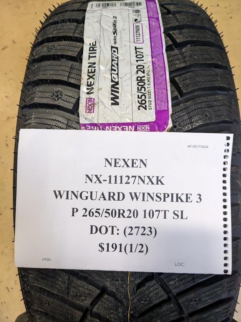 2 NEXEN WINGUARD WINSPIKE 3 P 265 50 20 107T SL TIRES 11127NXK  CQ1
