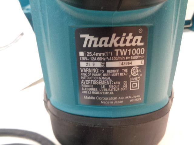 NEW MAKITA TW1000 CORDED 1" IMPACT WRENCH 1000 NM /1500 IPM /1400 RPM / 12A R28