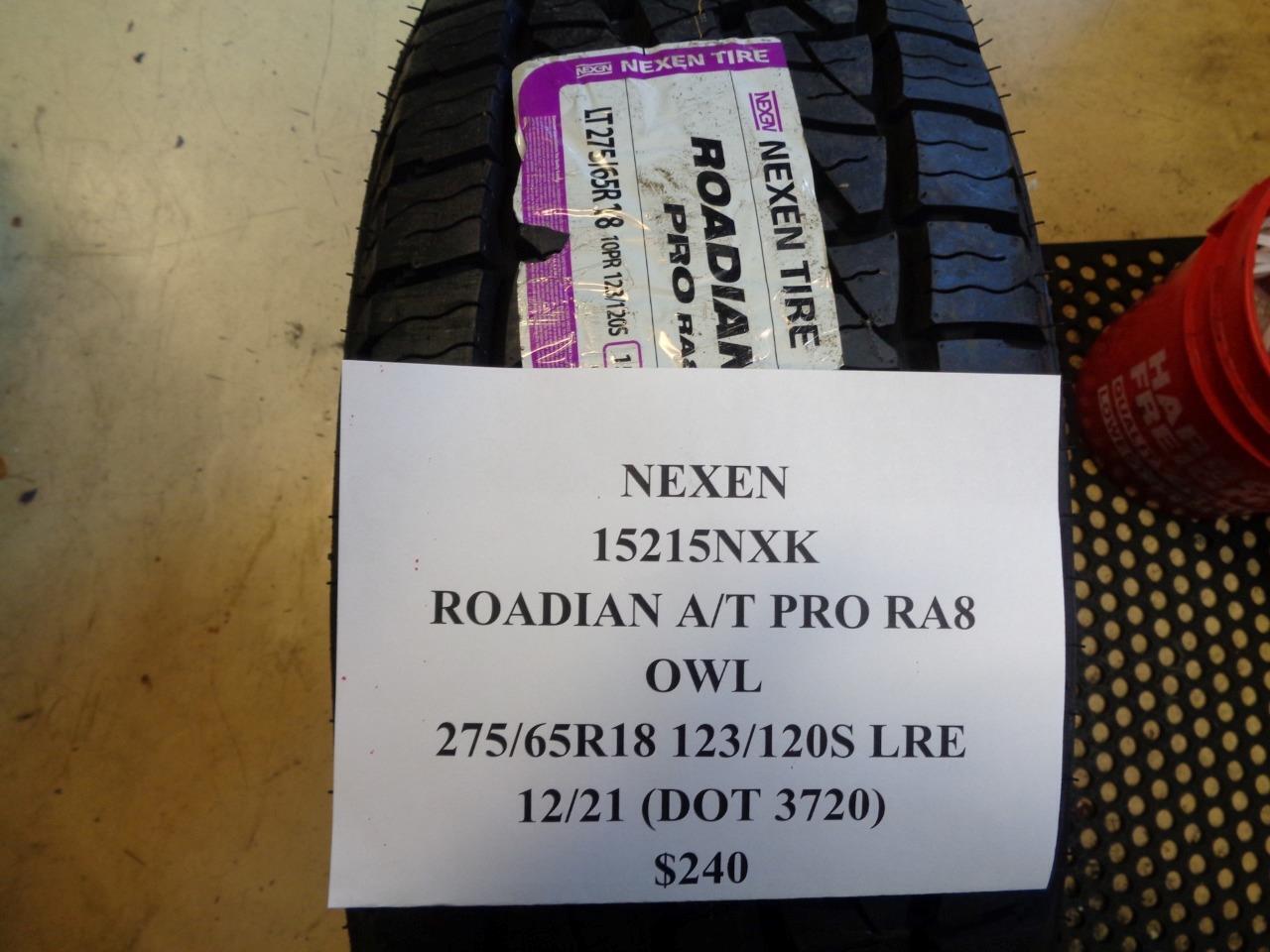 2 NEXEN ROADIAN A/T PRO RA8 OWL 275 65 18 123/120S LRE 10PLY TIRES 15215NXK BQ1
