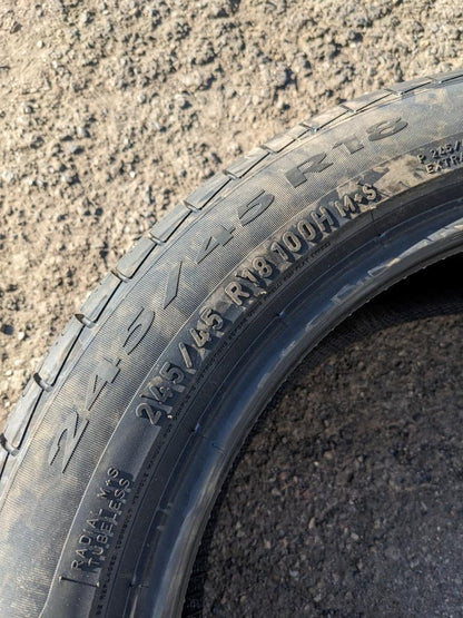 2 PIRELLI CINTURATO P7 (*) BMW MERCEDES RSC  P 245 45 18 100H XL TIRES 2477900