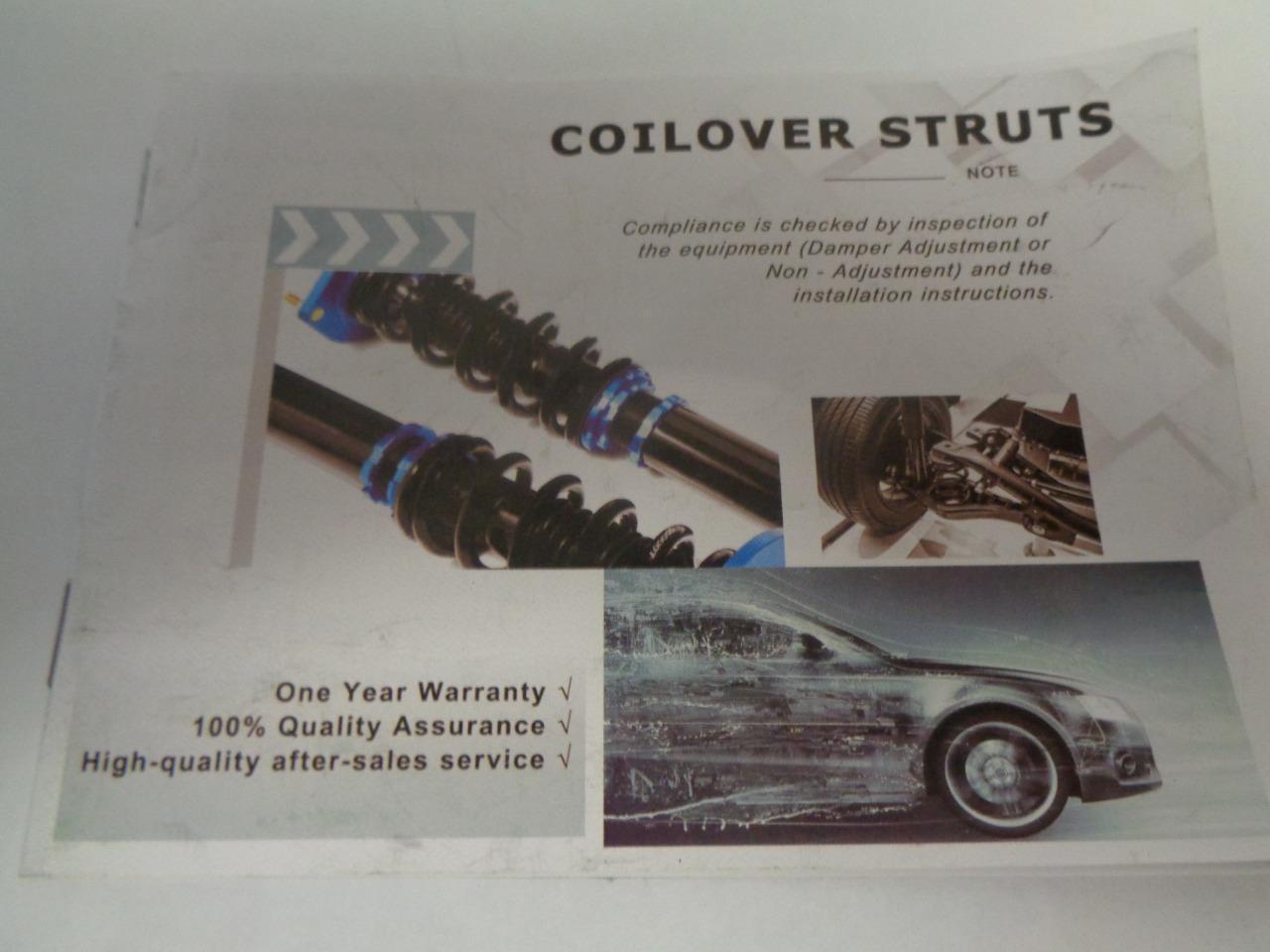 ECCPP COILOVER STRUTS SPRINGS SHOCKS ASSEMBLY 065596 FOR 93-97 HONDA CIVIC BSFLR