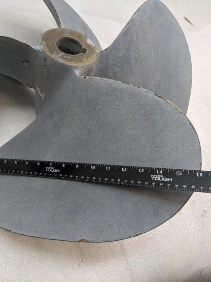 BRASS 28X28X8X16X11 SINGLE 4-WAY BOAT PROPELLER 6768 #2 NEW B2
