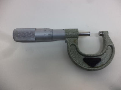 USED YUASA OUTSIDE MICROMETER CALIPER 0-25MM 0.01 0-1" R22T5