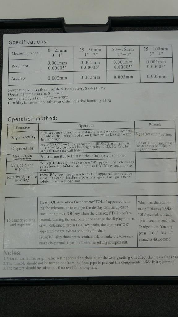 NEW KD TOOLS 3745 DIGITAL ROTOR MICROMETER 3-1/2in DEPTH. R27