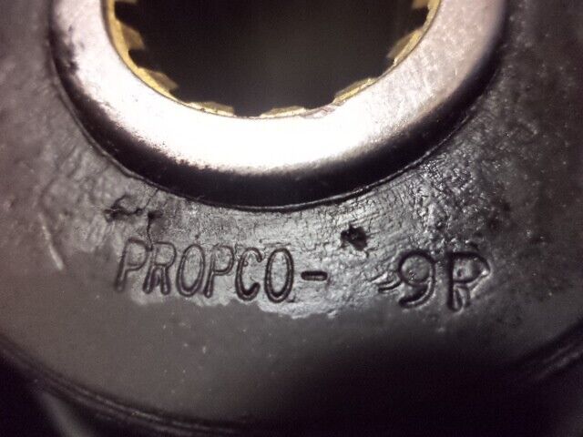 NEW PROPCO HOUSEBOAT PROPELLER 15.5" DIAMETER 9 PITCH 15 SPLINE RHCJR209 R33