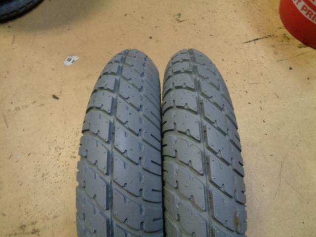 2 PRIMO DUROTRAP PNEUMATIC MOBILITY TIRES C9210 TREAD 14X3 (3.00-8) X96-0082 R7