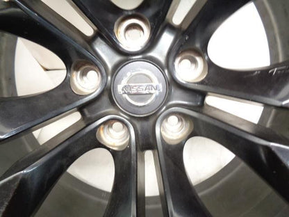 USED NISSAN 18X9 ET1 5X114.3 10 SPOKE OEM GLOSS BLACK WHEEL WR