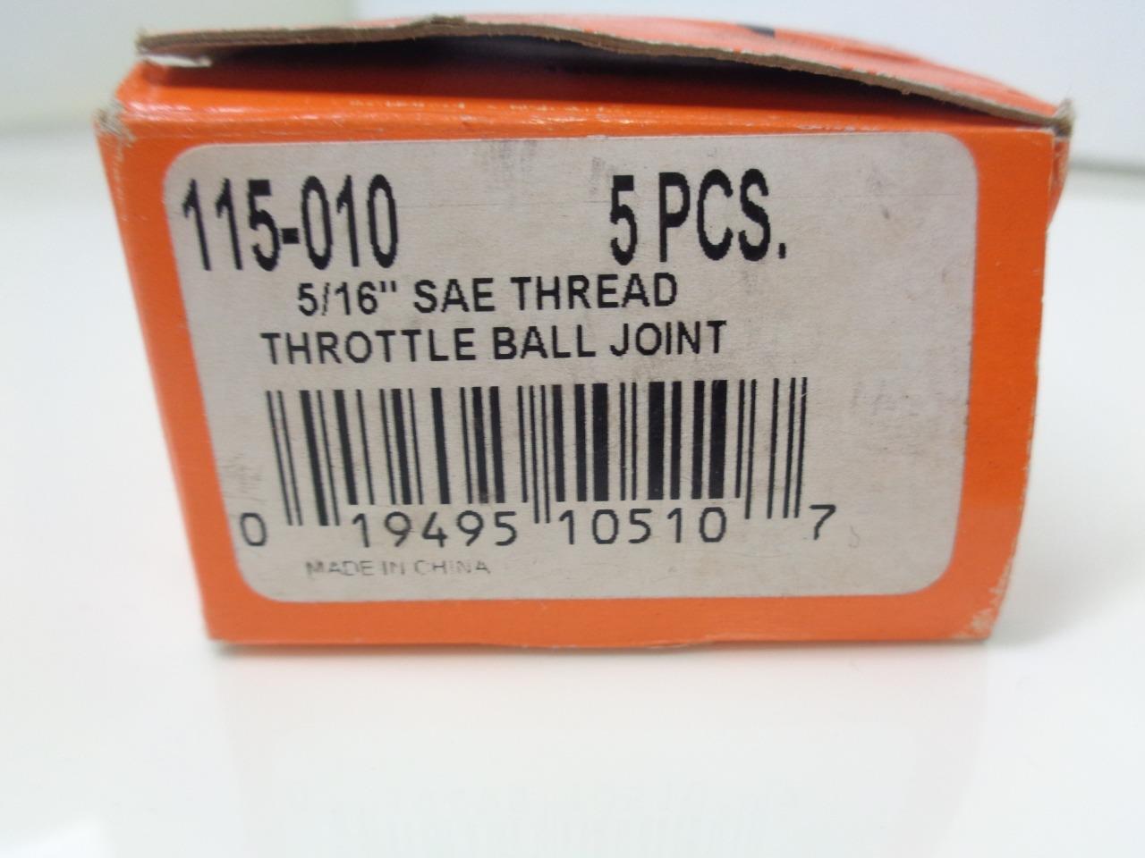 NEW PACK OF 5 DORMAN 5/16" SAE THREAD THROTTLE BALL JOINTS 115-010 R22T1