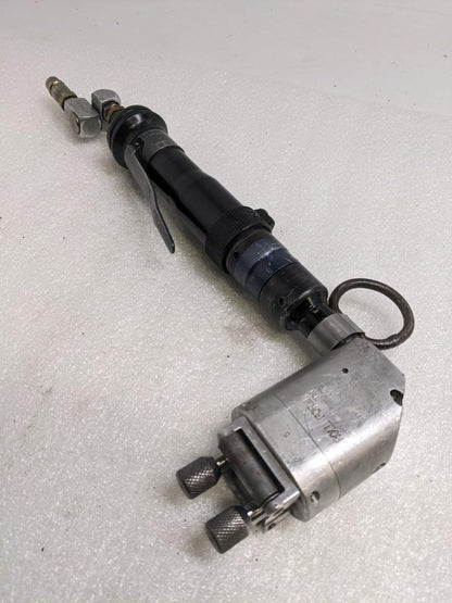 CLECO 24RAS13AM3 PNEAUMATIC ANGLE NUTRUNNER W/ GDX ROLL FORM HEAD USED R27