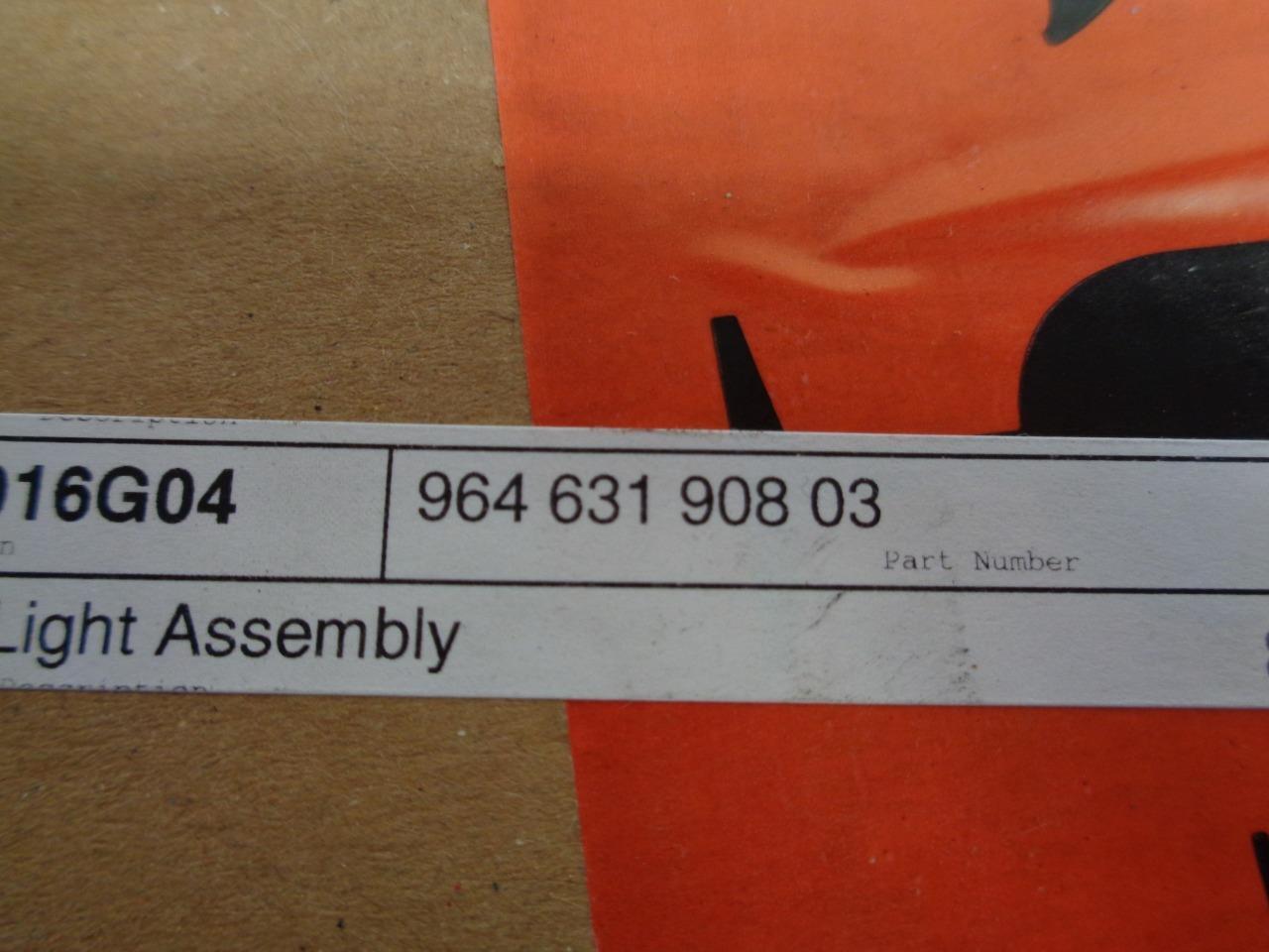 Porsche 964 Right Tail Light Assembly USED GENUINE 964 631 908 03 R25T4