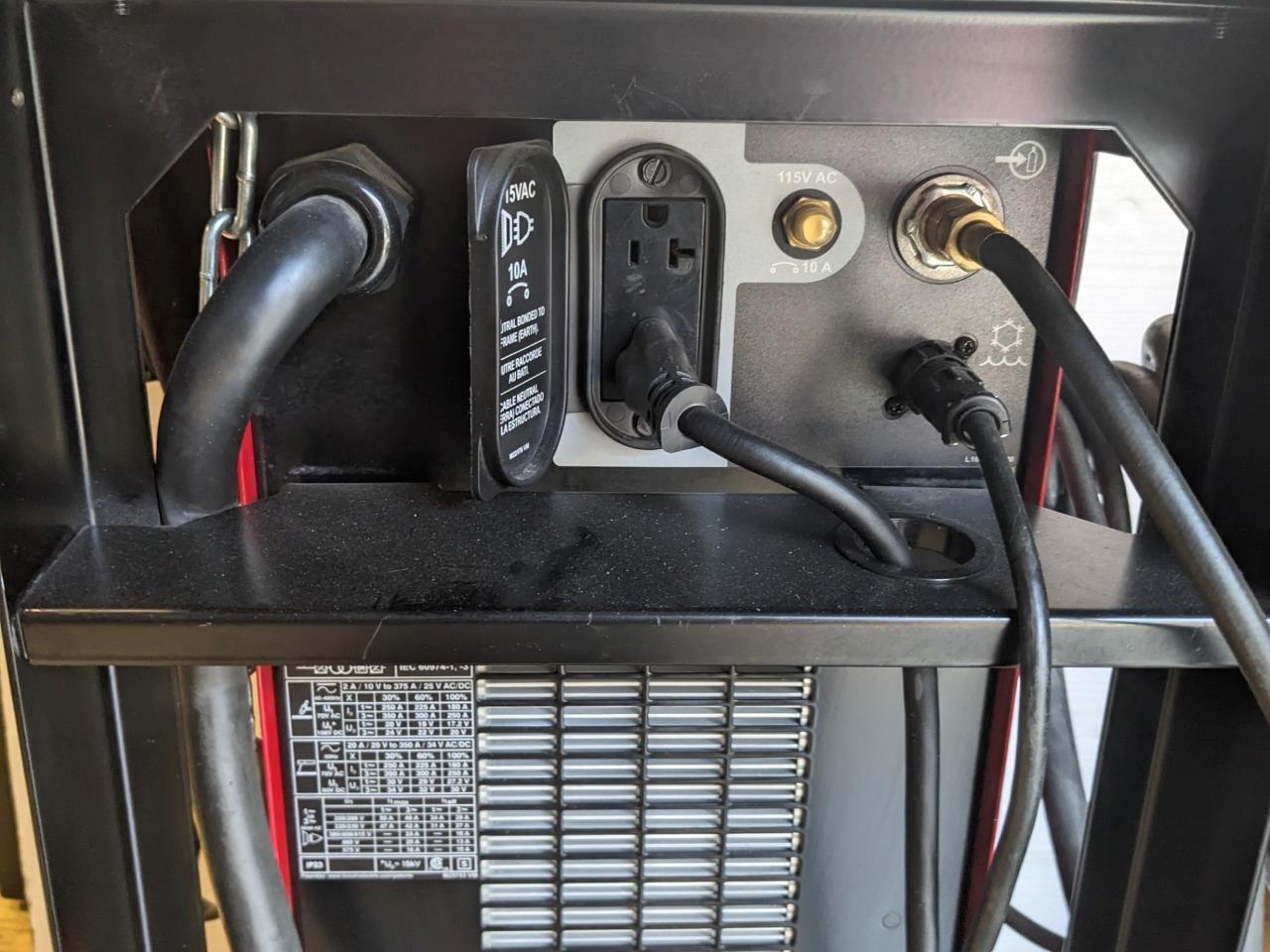 LINCOLN ELECTRIC ASPECT 375 AC/DC READY-PAK WELDING CART K3950-1 BAY3