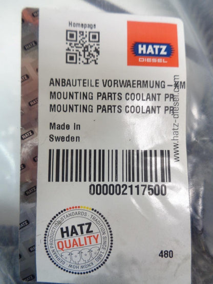 HATZ DIESEL MOUNTING PARTS COOLANT PR WIRING 02117500  R11
