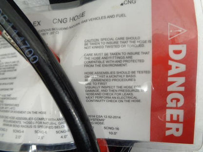 NGV REFUELING LINE STAUBLI BRW 08/BRW 02, SWAGELOK SS-L83XKF4, PARFLEX 520N-4 H2