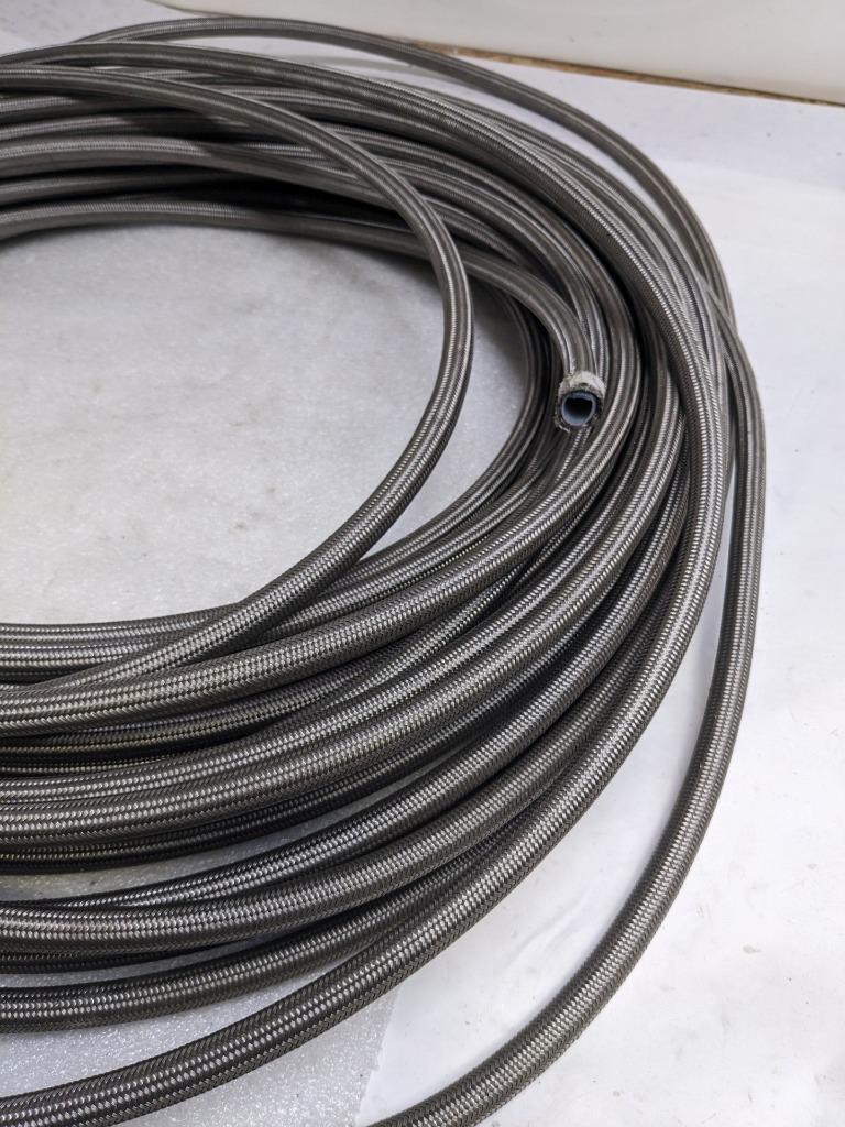WEATHERHEAD S-10TW TEFLON SS HYDRAULIC HOSE 187' OAL 1/2" ID 5/8" OD NEW R5